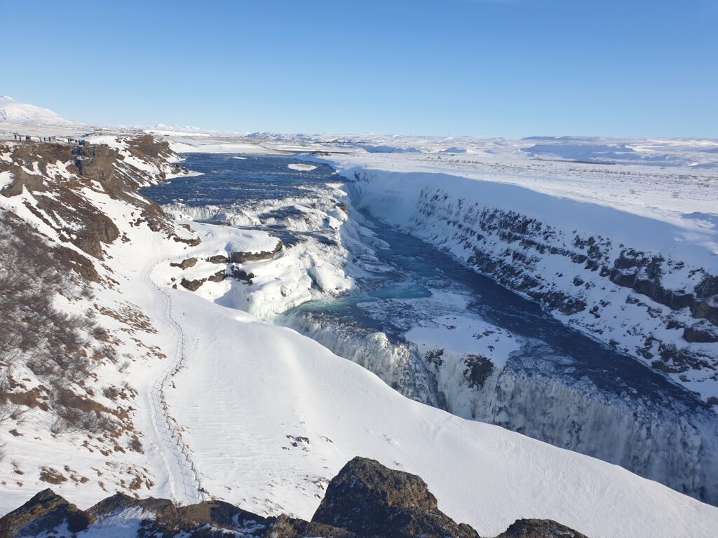 Gulfoss Waterfall.